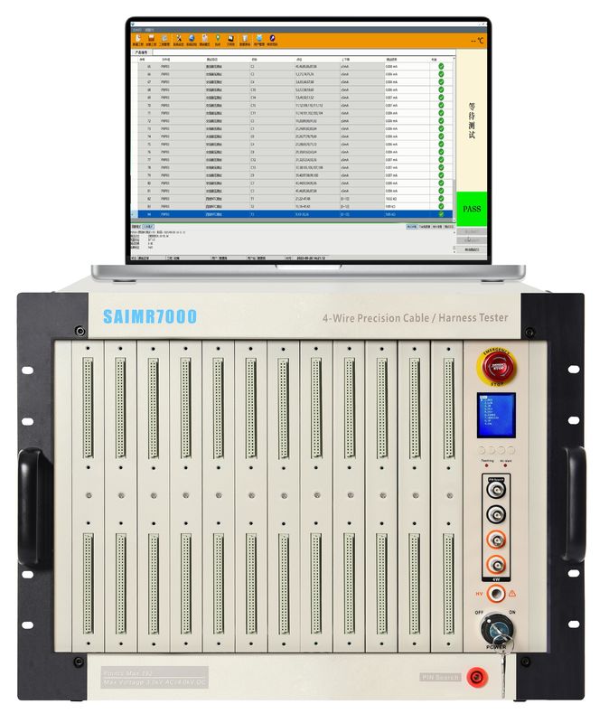 Przetestowanie napięcia stałego napięcia 30V-4000V Sprzęt do badania montażu kabli 16/32/48/64 PIN